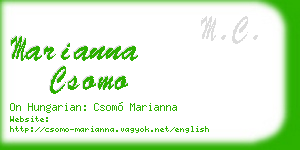 marianna csomo business card